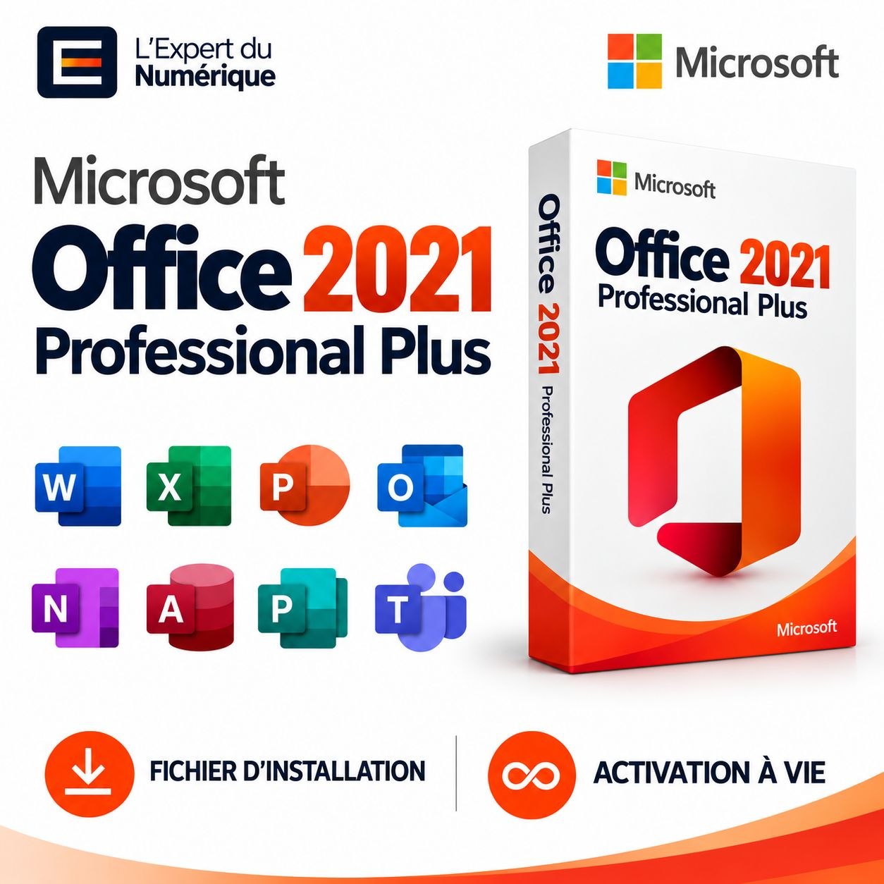Version Microsoft Office incluse dans le pack