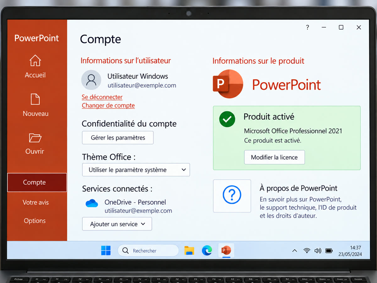 PowerPoint activé