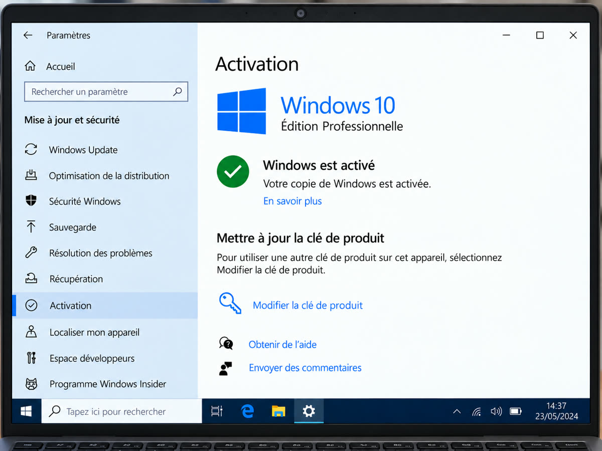 Windows 10 activé